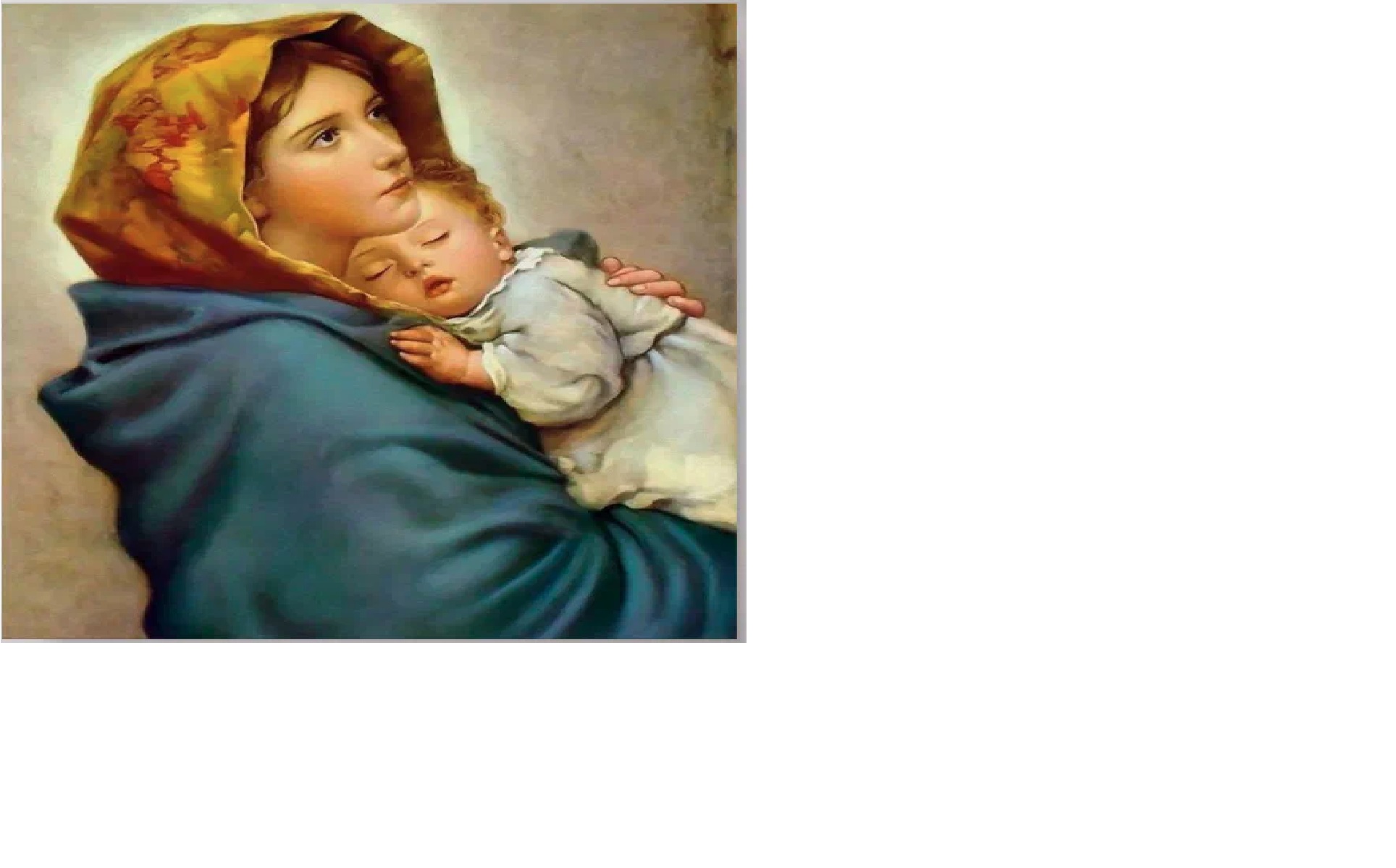 Mother Mary with Baby Jesus